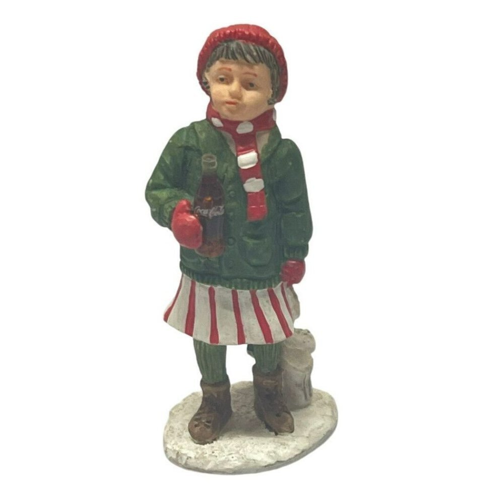 COCA-COLA TOWN SQUARE COLLECTION ICE SKATER GIRL Figure 1992 Vintage
